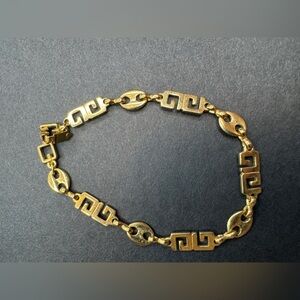 Givenchy G Link Gold Plated Geometric Bracelet